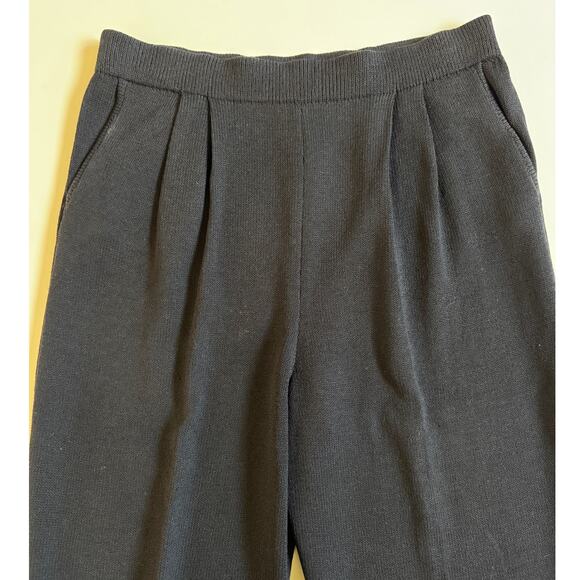 St. John Basics Black Santana Knit Pull On Pants SZ 12 Vintage Capsule Wardrobe - Picture 13 of 13